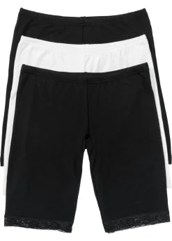 Sale Bóxer largo con encaje para mujeres (3 unidades) Mujer Ropa Interior De Algodón|Bragas