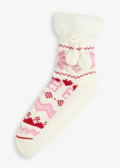 Online Calcetines con forro de peluche y suela cosida Mujer Homewear|Medias, Panties Y Calcetines