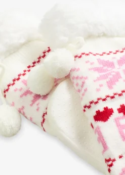 Online Calcetines con forro de peluche y suela cosida Mujer Homewear|Medias, Panties Y Calcetines