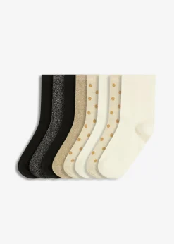 Hot Calcetines cortos con lúrex y algodón orgánico (8 pares) Mujer Medias, Panties Y Calcetines
