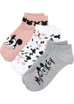 Discount Calcetines cortos de Mickey Mouse (3 pares) Mujer Multipack|Niña·Calcetines Y Leotardos