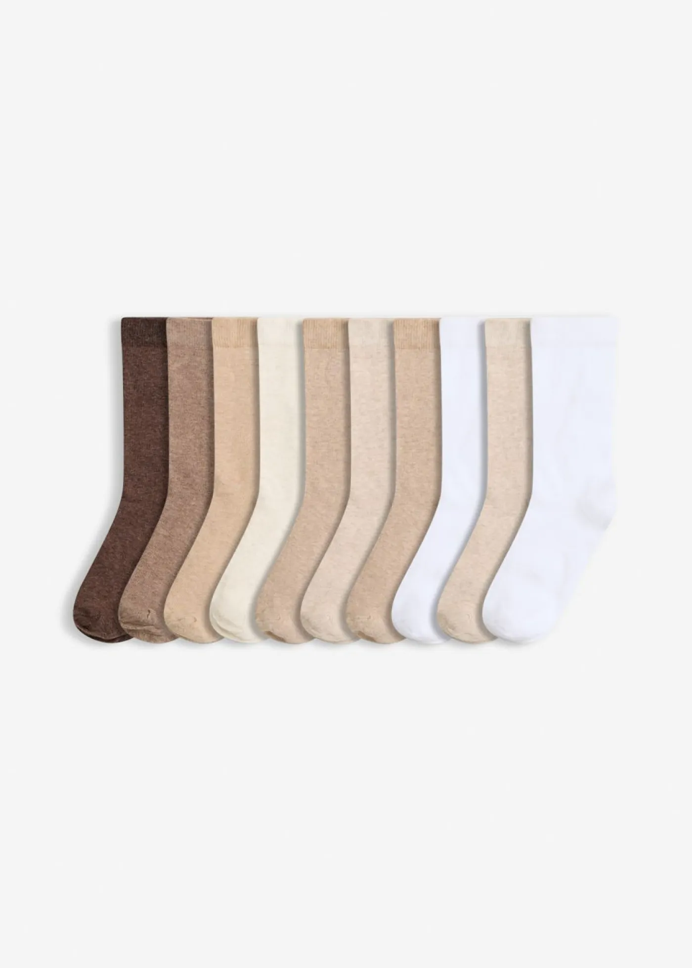 Calcetines de algodón orgánico (10 unidades) Mujer Multipack|Niño·Calcetines