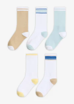 Hot Calcetines deportivos de algodón orgánico (5 pares) Mujer Multipack|Niño·Calcetines