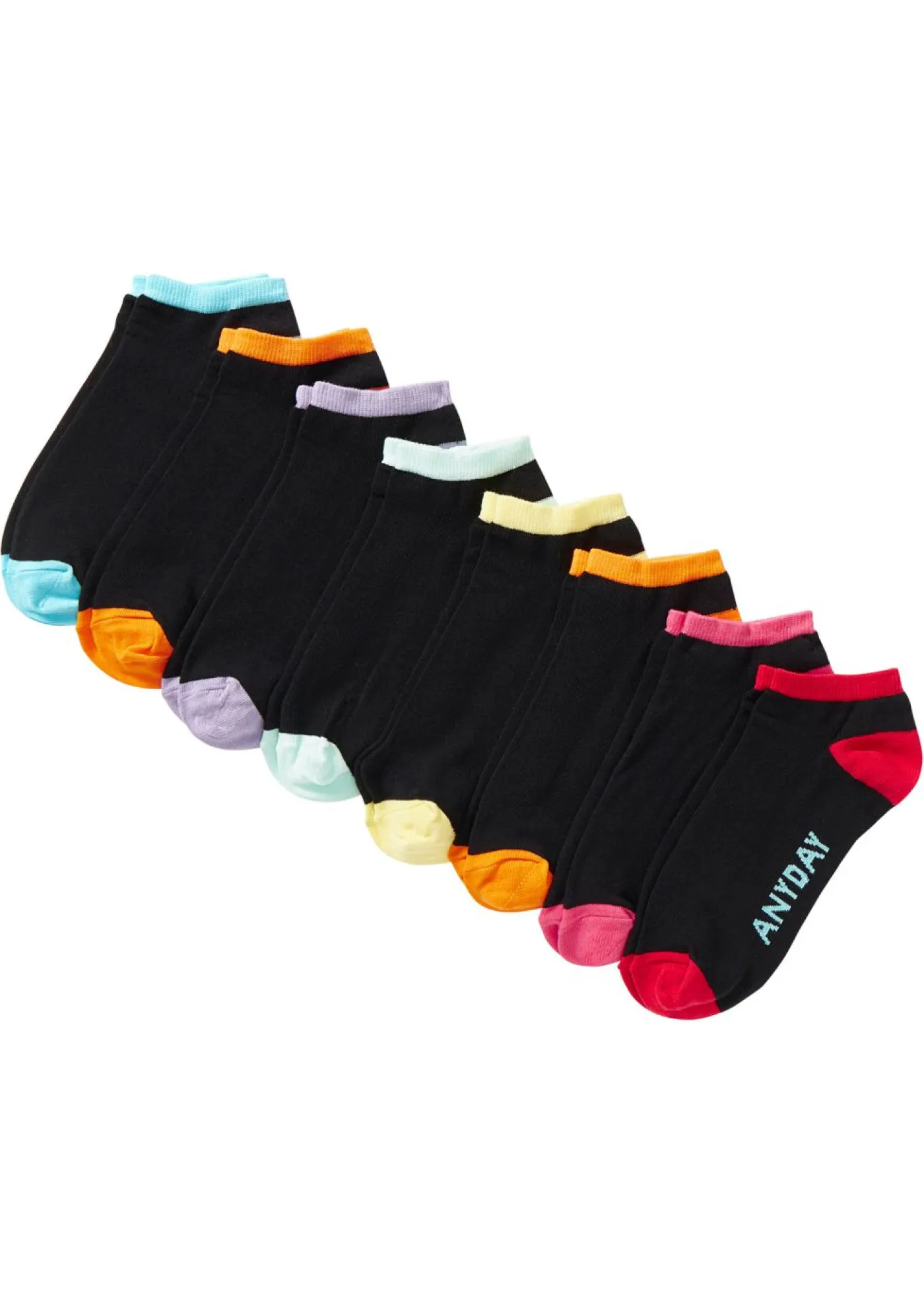 Outlet Calcetines deportivos de algodón orgánico (8 pares) Mujer Multipack|Niño·Calcetines