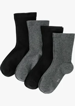Discount Calcetines sin presión en el borde (4 pares) Mujer Medias|Ropa Interior·Calcetines