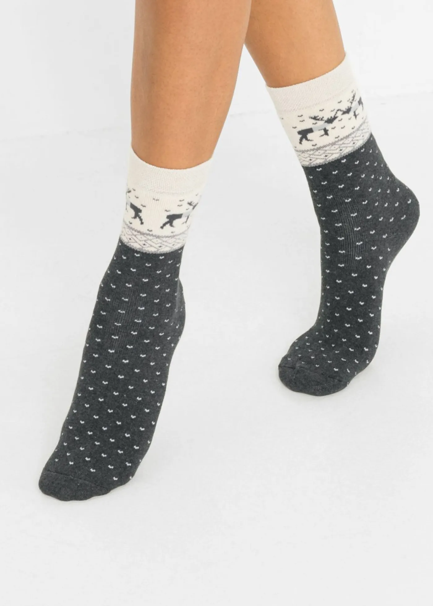 Clearance Calcetines térmicos con algodón orgánico (3 pares) Mujer Sandalias|Medias
