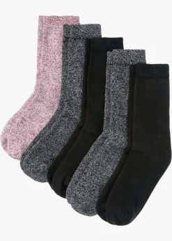 New Calcetines térmicos de rizo (5 unidades) con algodón orgánico Mujer Sandalias|Medias