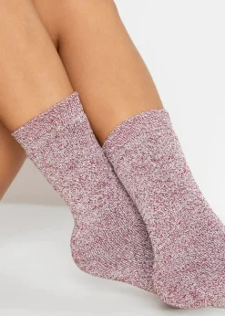 New Calcetines térmicos de rizo (5 unidades) con algodón orgánico Mujer Sandalias|Medias