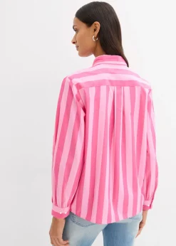 Outlet Camisa de algodón orgánico puro Mujer Camisas Y Blusas|Novedades