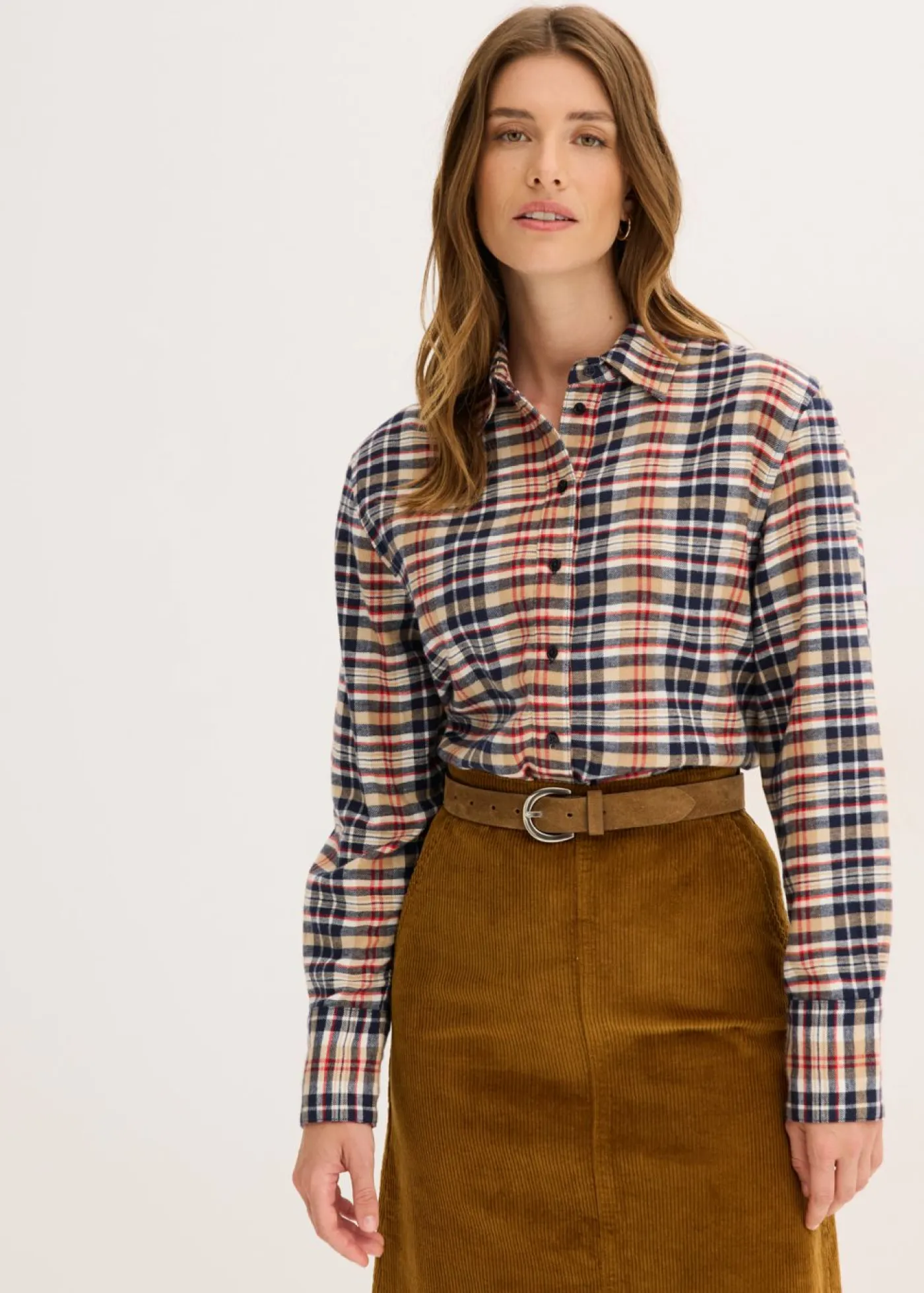 Discount Camisa de franela de algodón puro Mujer Camisas Y Blusas