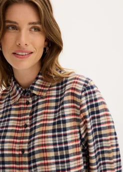 Discount Camisa de franela de algodón puro Mujer Camisas Y Blusas