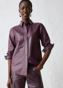 Discount Camisa de napa de cordero Mujer Premium|Camisas Y Blusas