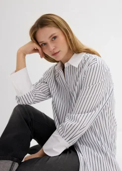 Discount Camisa holgada de algodón puro Mujer Esenciales|Camisas Y Blusas