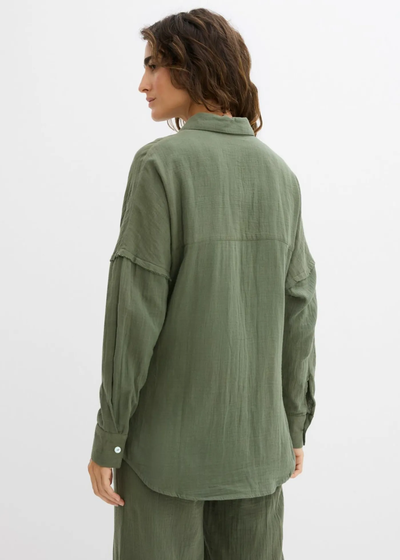 Hot Camisa holgada de muselina ligera Mujer Conjuntos De Ropa|Camisas Y Blusas
