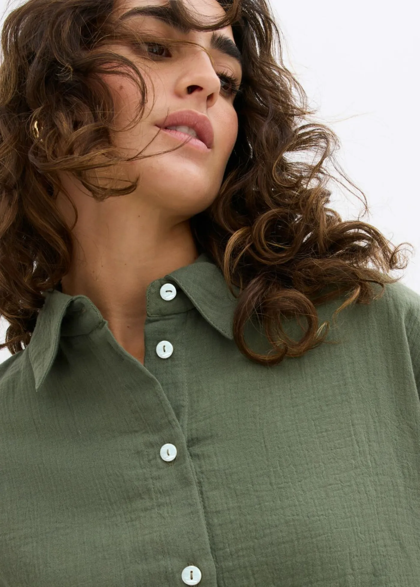 Hot Camisa holgada de muselina ligera Mujer Conjuntos De Ropa|Camisas Y Blusas