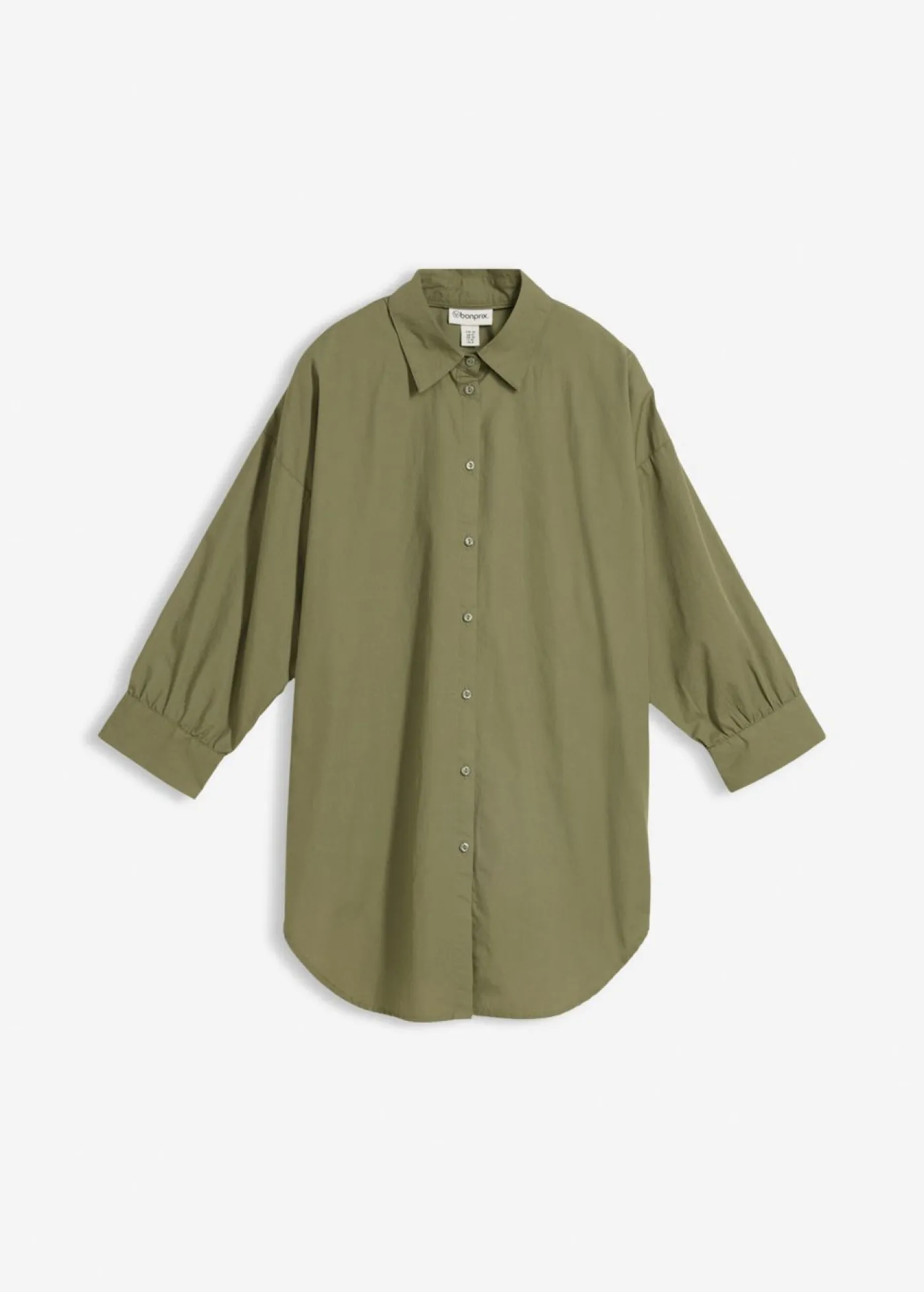 Best Camisa oversize de algodón con mangas 3/4 Mujer Camisas Y Blusas|Novedades