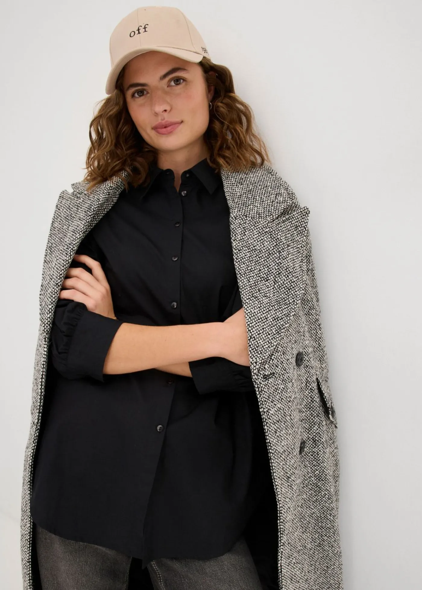 Best Camisa oversize de algodón con mangas 3/4 Mujer Camisas Y Blusas|Novedades