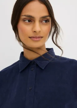 Online Camisa oversize de pana Mujer Camisas Y Blusas