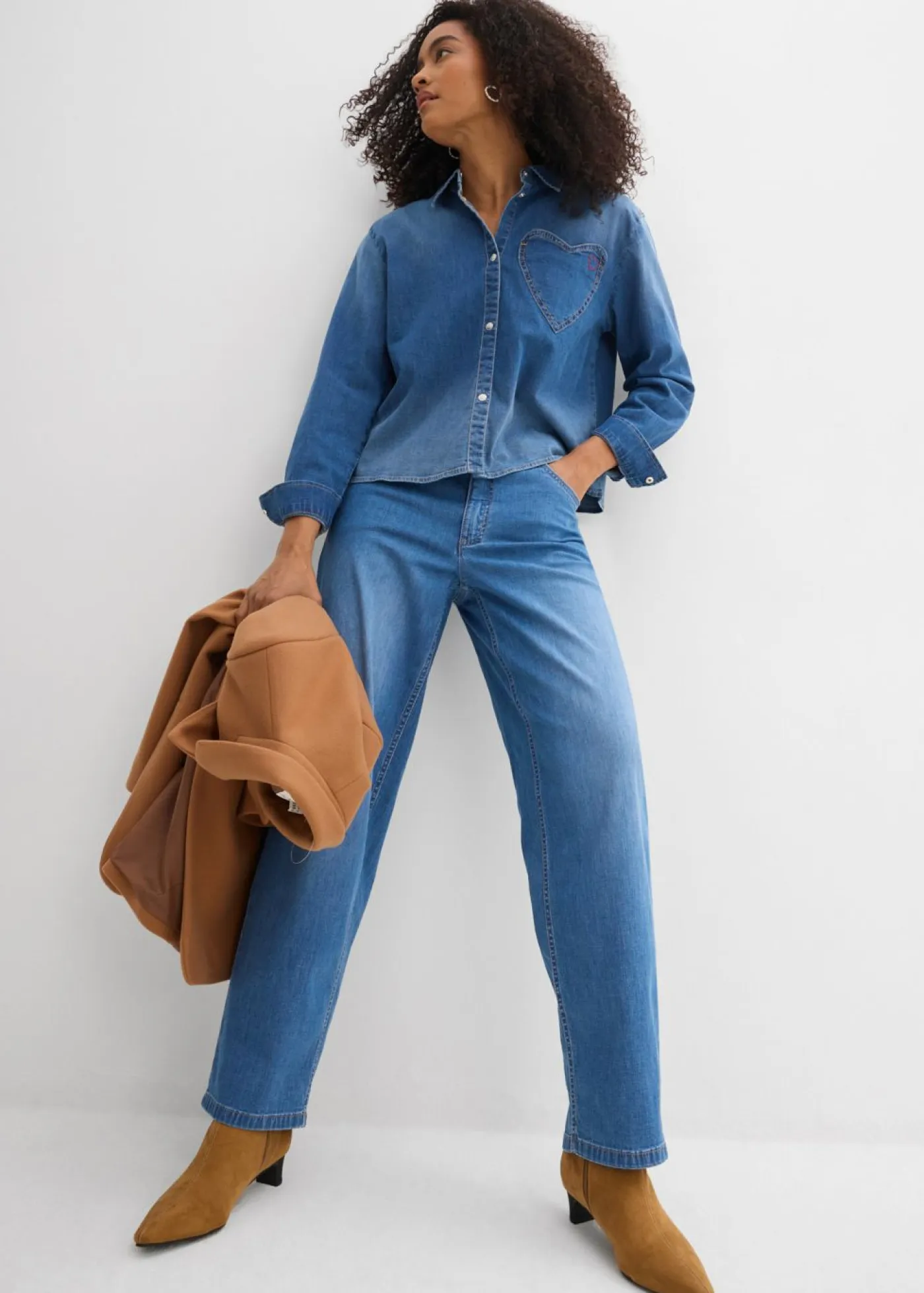 Discount Camisa vaquera con algodón orgánico Mujer Camisas Y Blusas