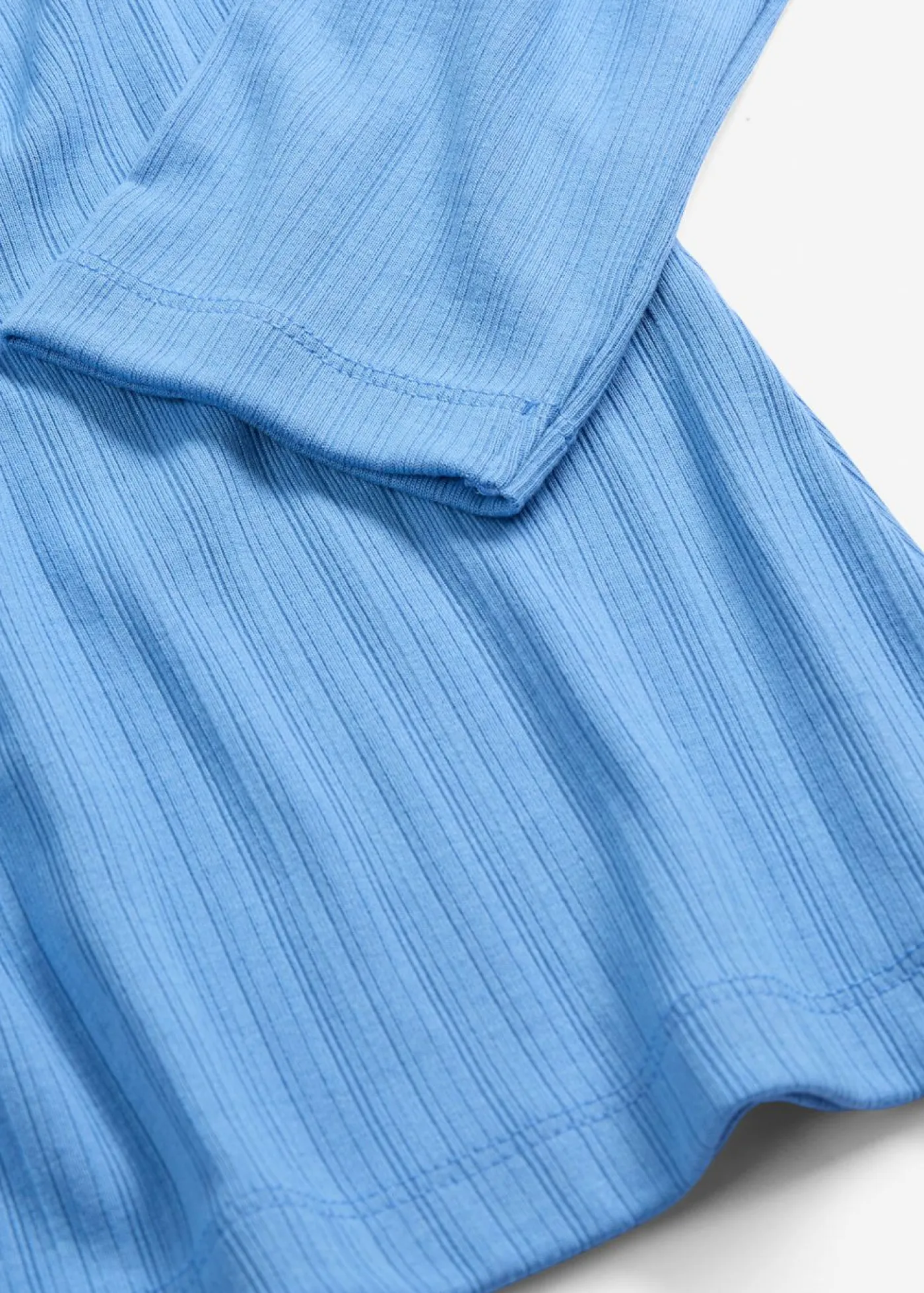 Clearance Camiseta acanalada de manga larga Mujer Básicos|Camisetas