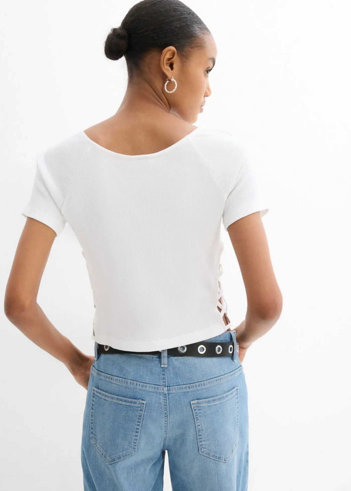 Sale Camiseta ajustada de algodón orgánico puro Mujer Camisetas