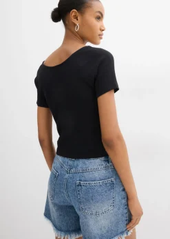 Best Camiseta ajustada de algodón orgánico puro Mujer Camisetas
