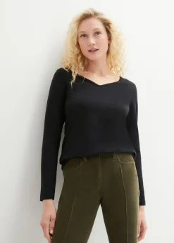 Discount Camiseta ajustada de manga larga (2 unidades) Mujer Básicos|Camisetas