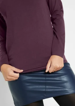 Discount Camiseta ajustada de manga larga Mujer Básicos|Camisetas