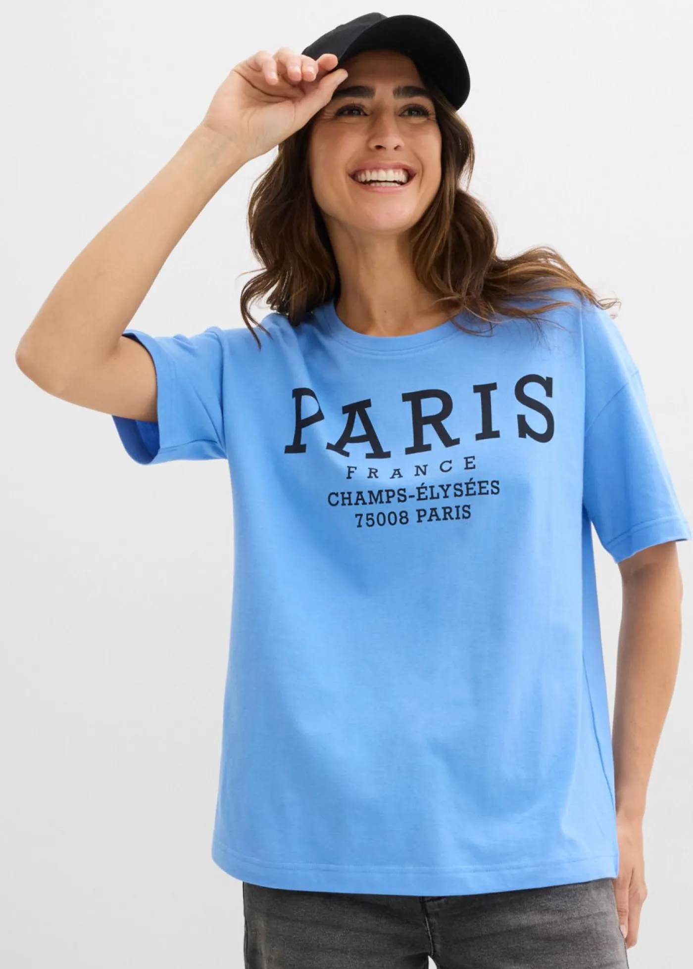 Online Camiseta ancha de algodón orgánico puro Mujer Camisetas
