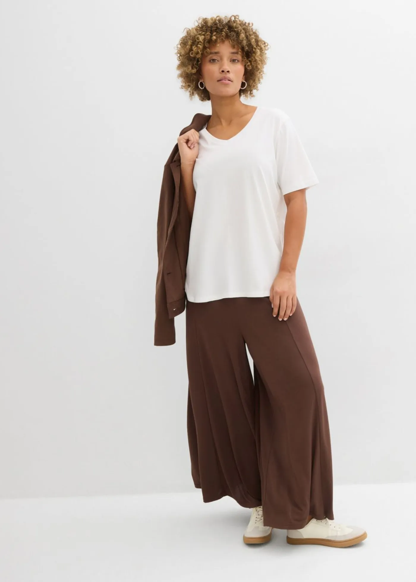 Camiseta ancha de algodón orgánico Mujer Camisetas|Novedades
