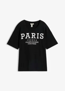Discount Camiseta ancha de algodón orgánico puro Mujer Camisetas