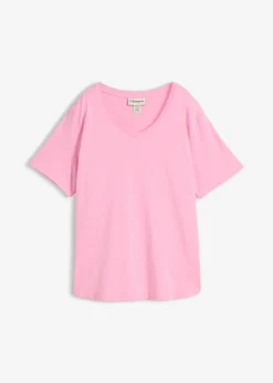 New Camiseta ancha de algodón orgánico Mujer Camisetas|Novedades