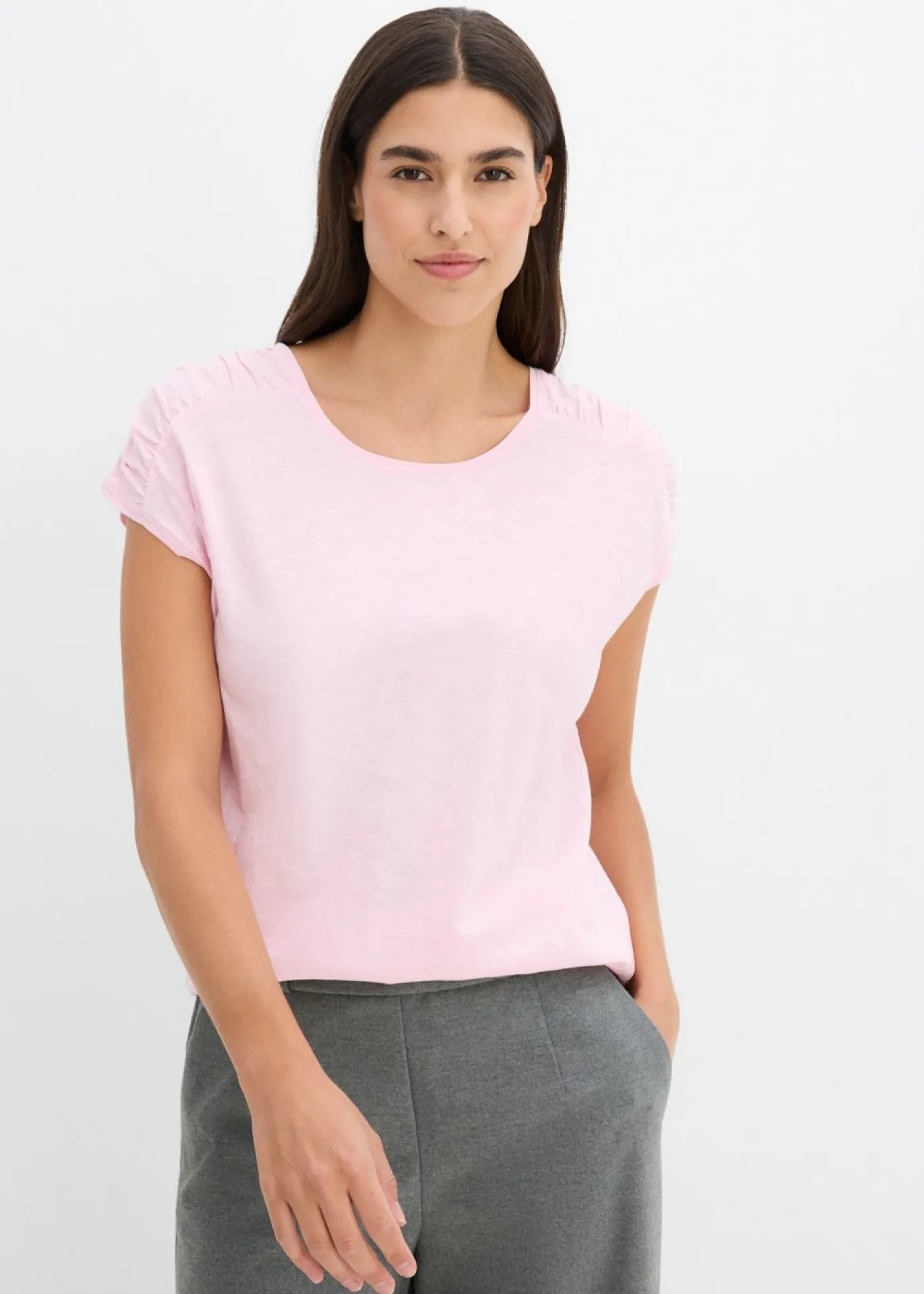 Outlet Camiseta boxy de manga corta Mujer Camisetas|Novedades