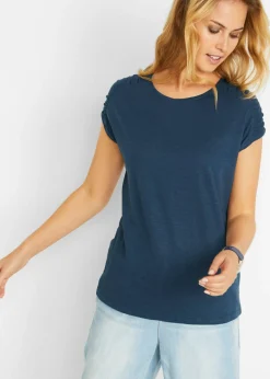 Online Camiseta boxy de manga corta Mujer Camisetas|Novedades