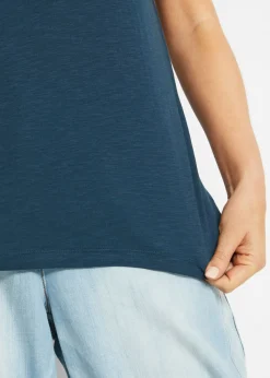 Online Camiseta boxy de manga corta Mujer Camisetas|Novedades