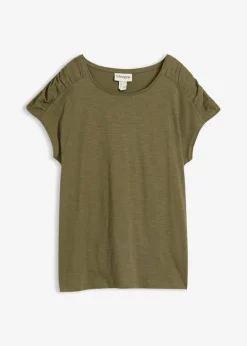 Online Camiseta boxy de manga corta Mujer Camisetas|Novedades