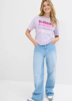 Camiseta boxy oversize de algodón orgánico Mujer Camisetas
