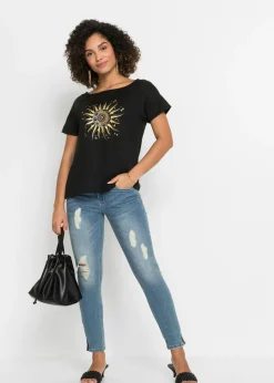 New Camiseta con abertura Mujer Camisetas