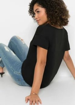 New Camiseta con abertura Mujer Camisetas