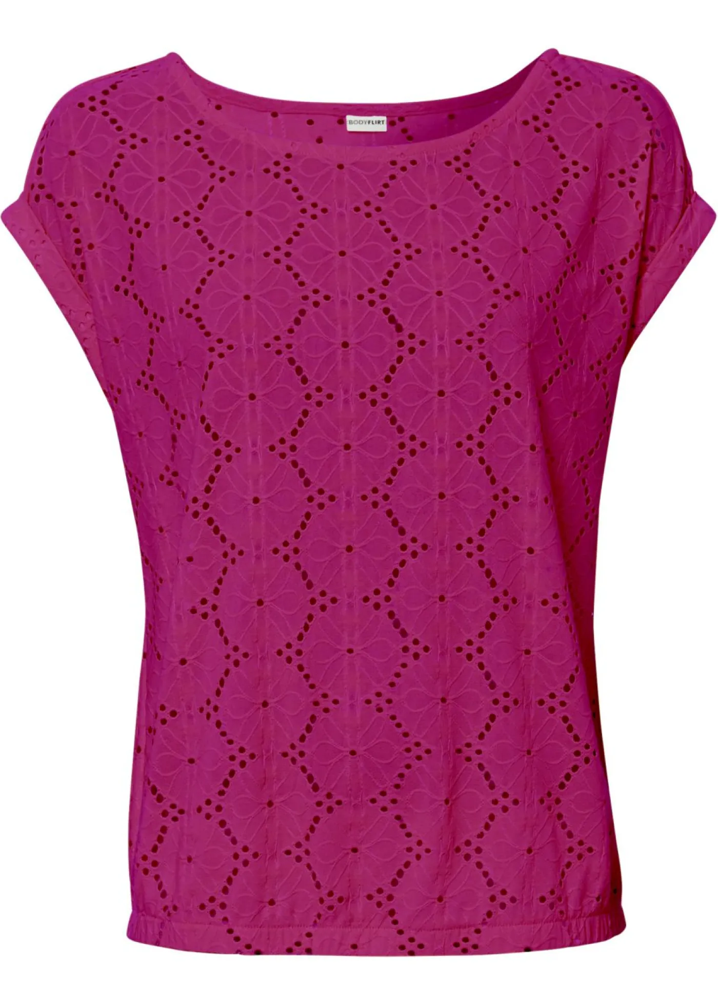 Online Camiseta con bordado calado Mujer Camisetas