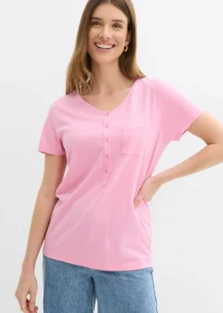 Discount Camiseta con botones Mujer Camisetas|Novedades