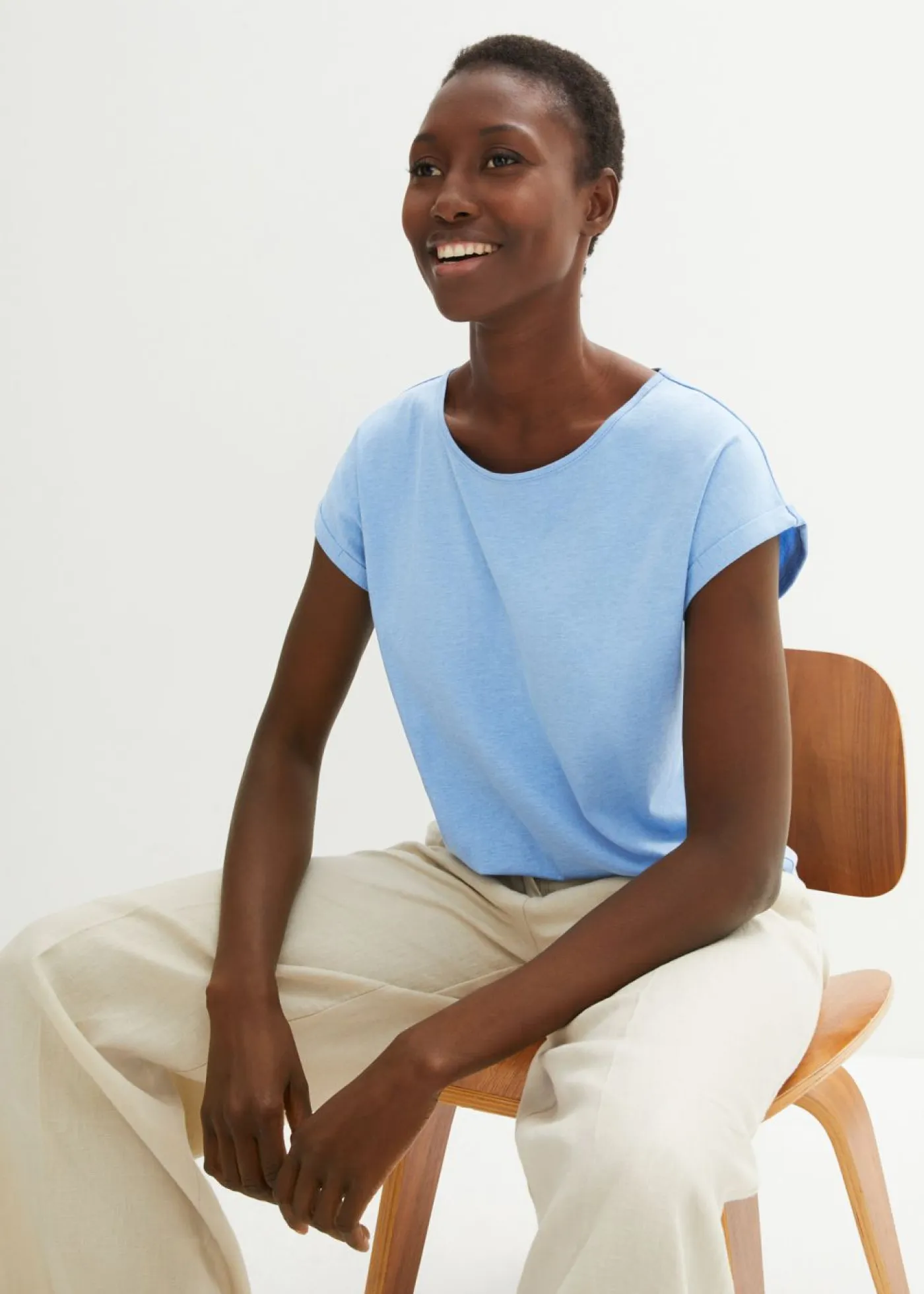 Sale Camiseta con contenido de seda Mujer Premium|Camisetas
