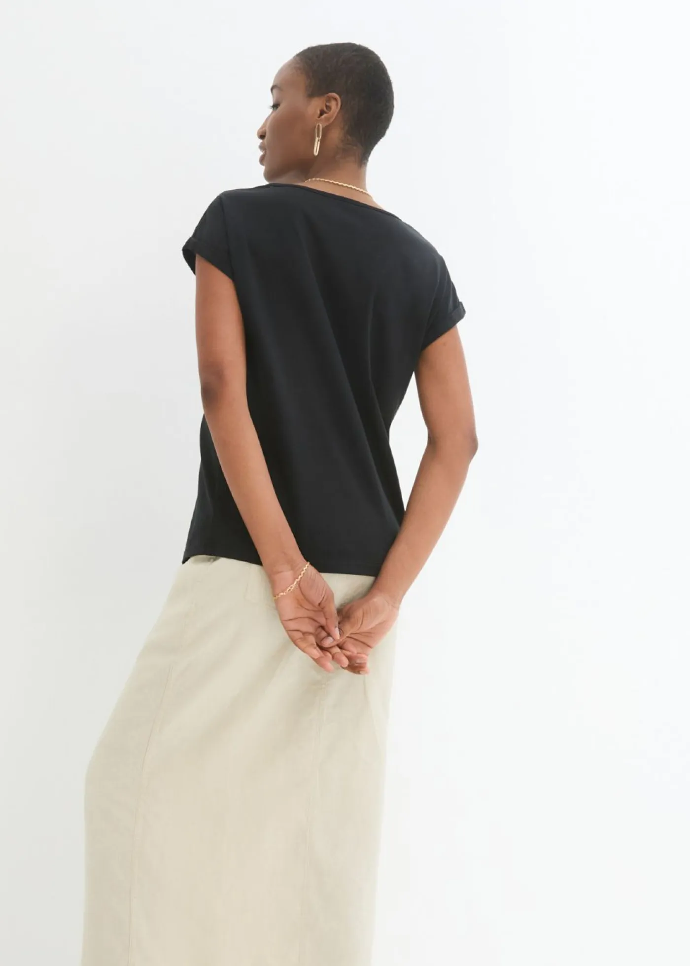 Outlet Camiseta con contenido de seda Mujer Premium|Camisetas