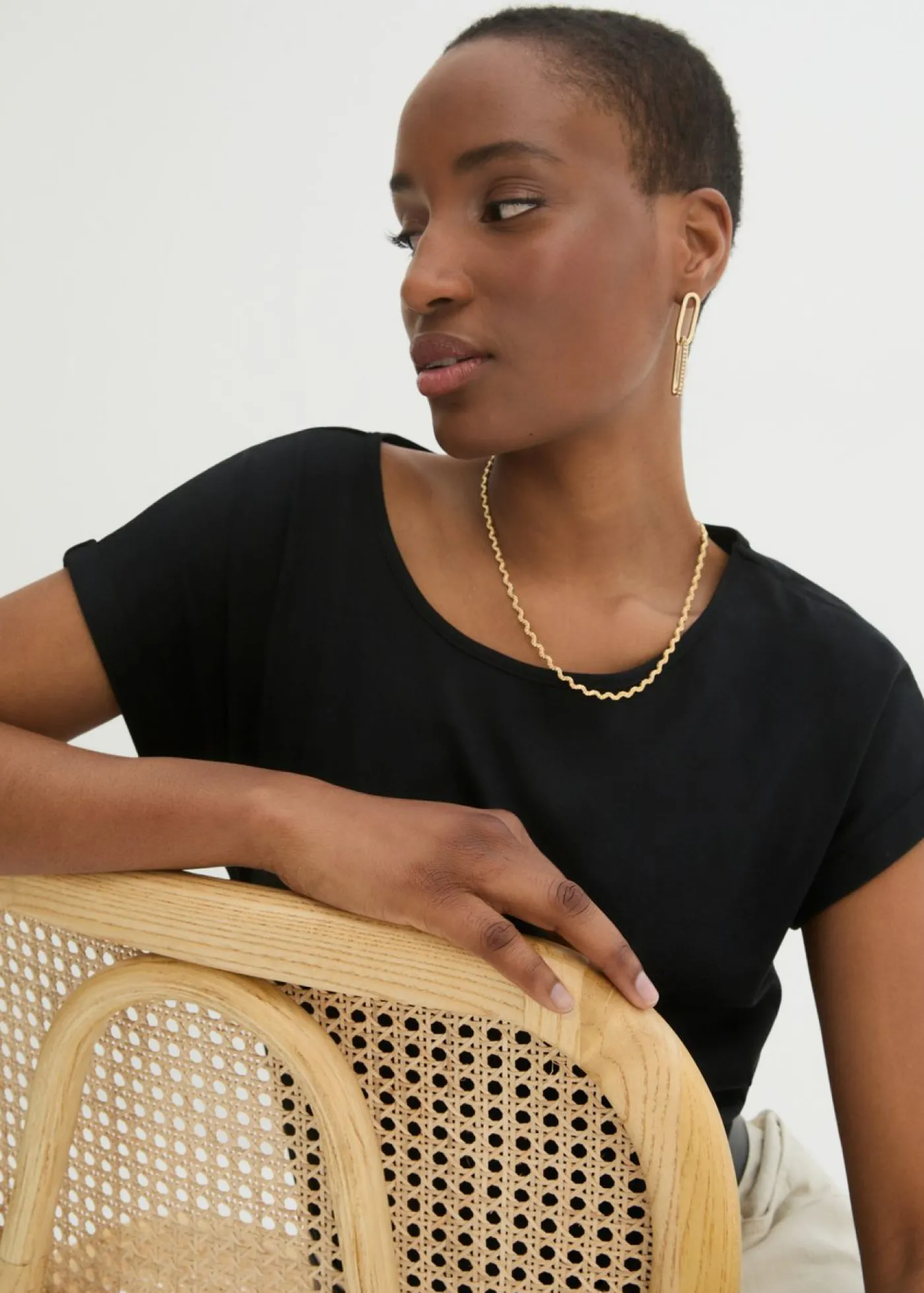 Outlet Camiseta con contenido de seda Mujer Premium|Camisetas