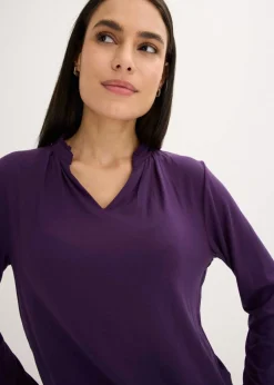 Clearance Camiseta con cuello alto Mujer Camisetas