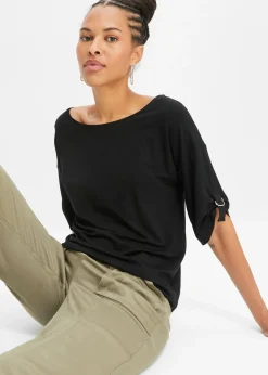 Camiseta con cuello barco Mujer Camisetas