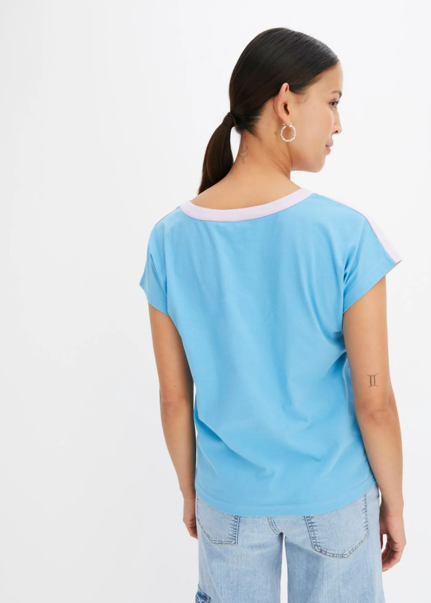 Best Camiseta con cuello henley y efecto ombré Mujer Camisetas