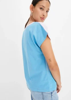 Best Camiseta con cuello henley y efecto ombré Mujer Camisetas
