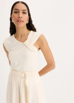 Discount Camiseta con detalle de nudo Mujer Camisetas