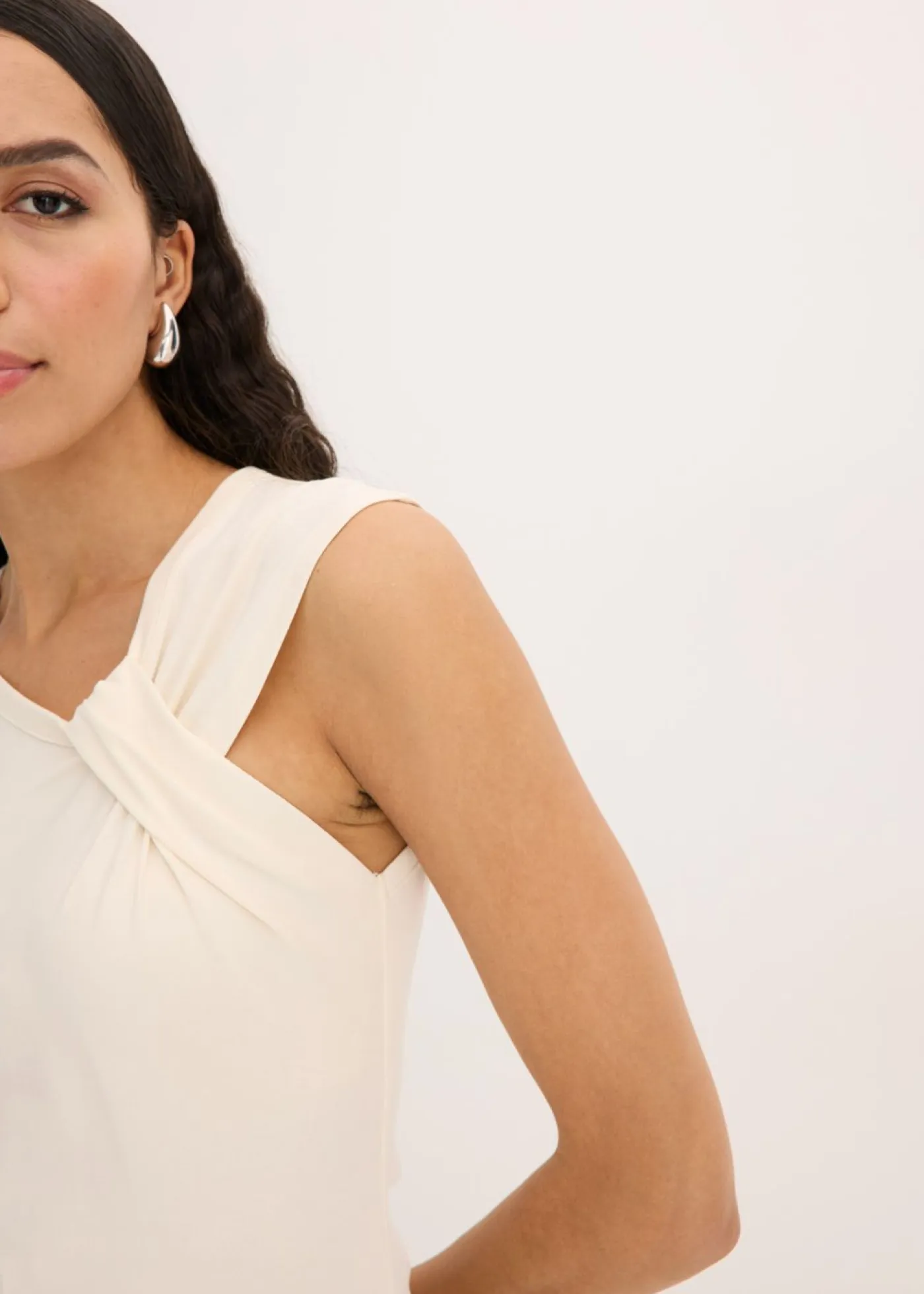 Discount Camiseta con detalle de nudo Mujer Camisetas